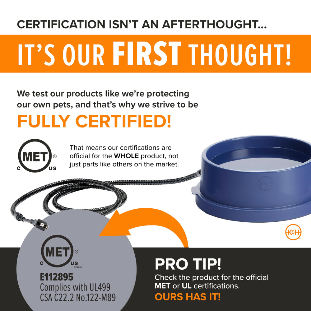 K&H Thermal-Bowl uses only 25 watts to hydrate pets.