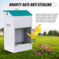 KHEARPSL automatic feeder with transparent door lets you monitor food levels.