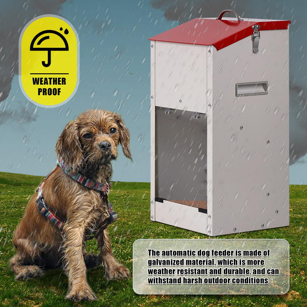 KHEARPSL outdoor-ready feeder in a yard demonstrates weather-ready design