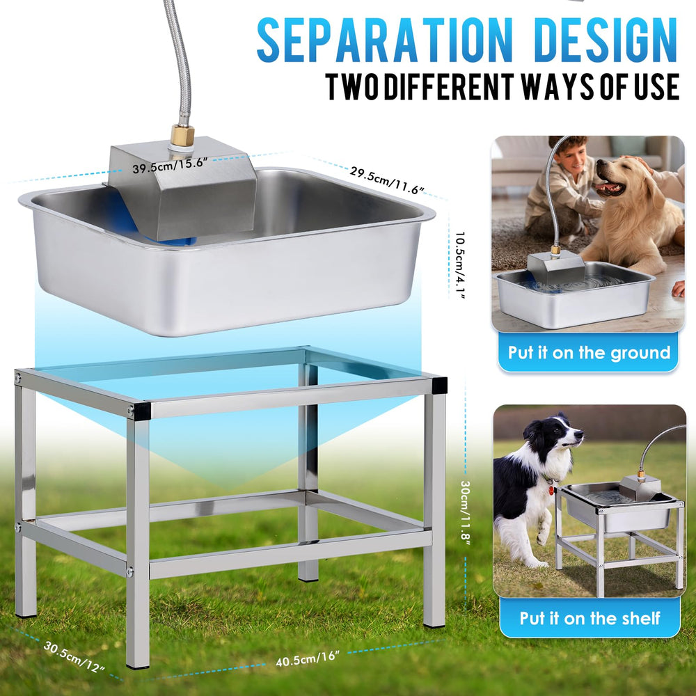 KHEARPSL outdoor pet waterer designed for easy maintenance outdoors.