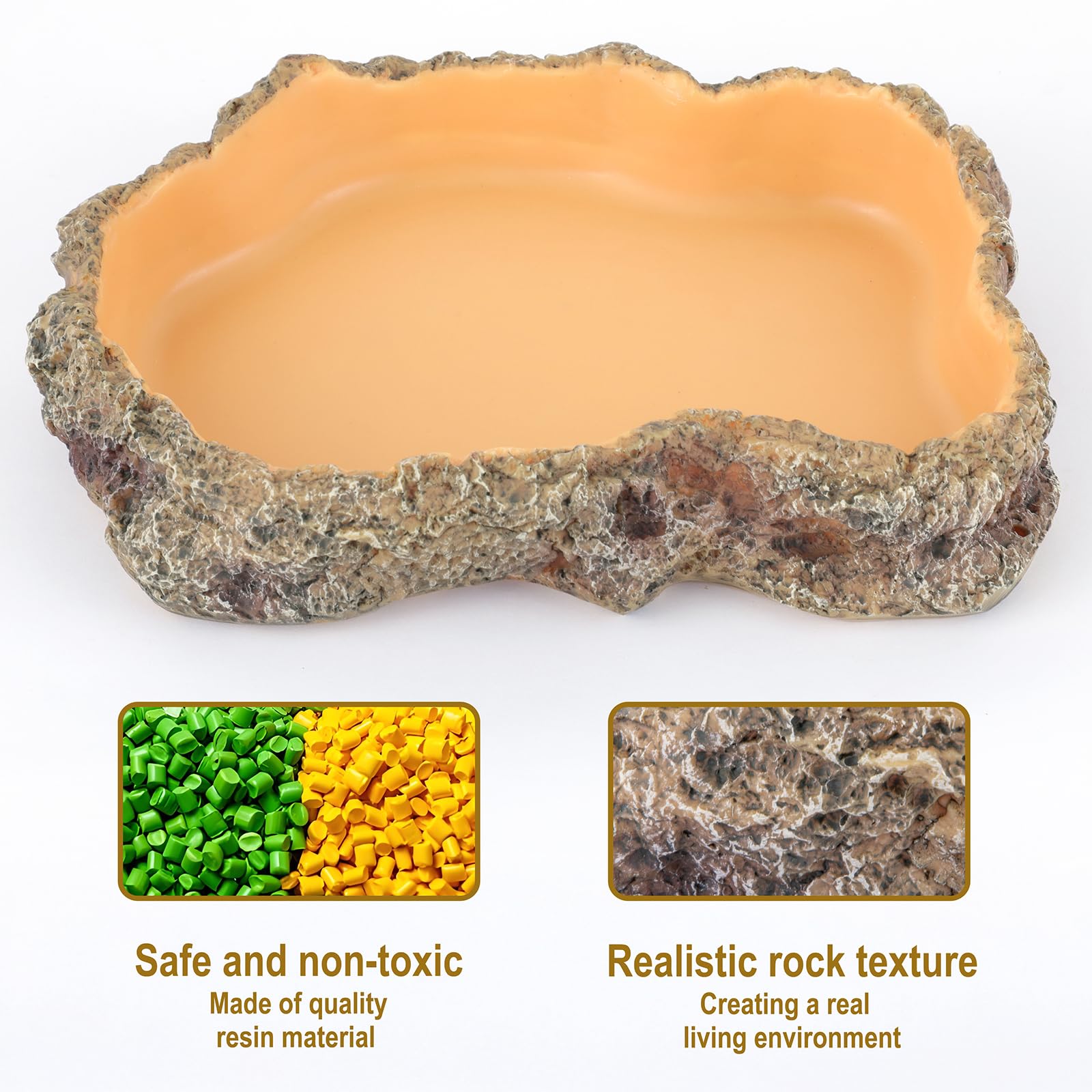 Kheprilat food dish low-profile design for easy access