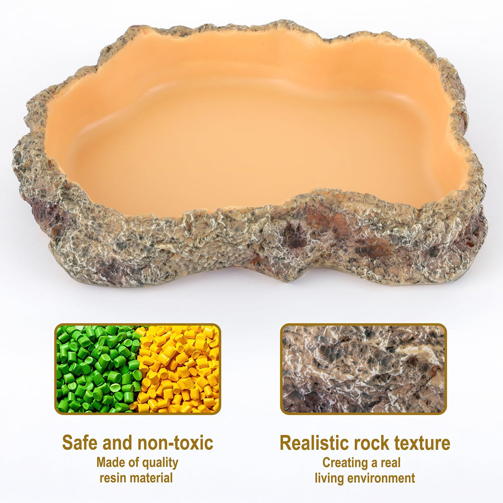 Kheprilat food dish low-profile design for easy access