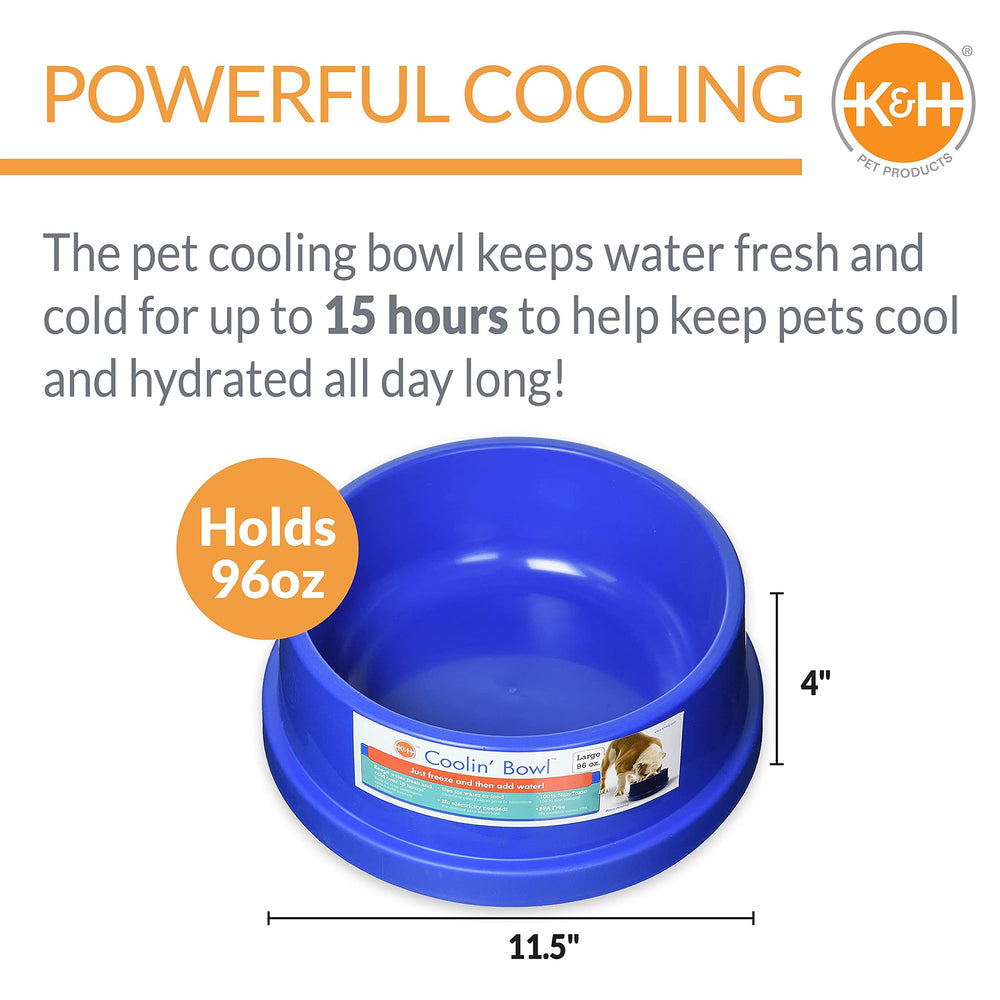 K&amp;H Coolin' bowl shows insulated core for extended hydration
