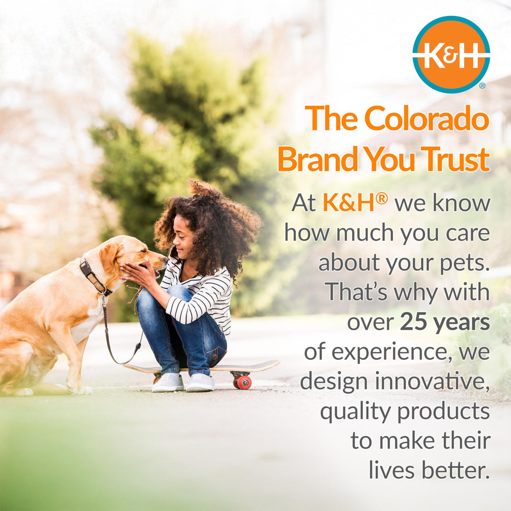 K&H heavy-duty metal frame provides sturdy support for big dogs