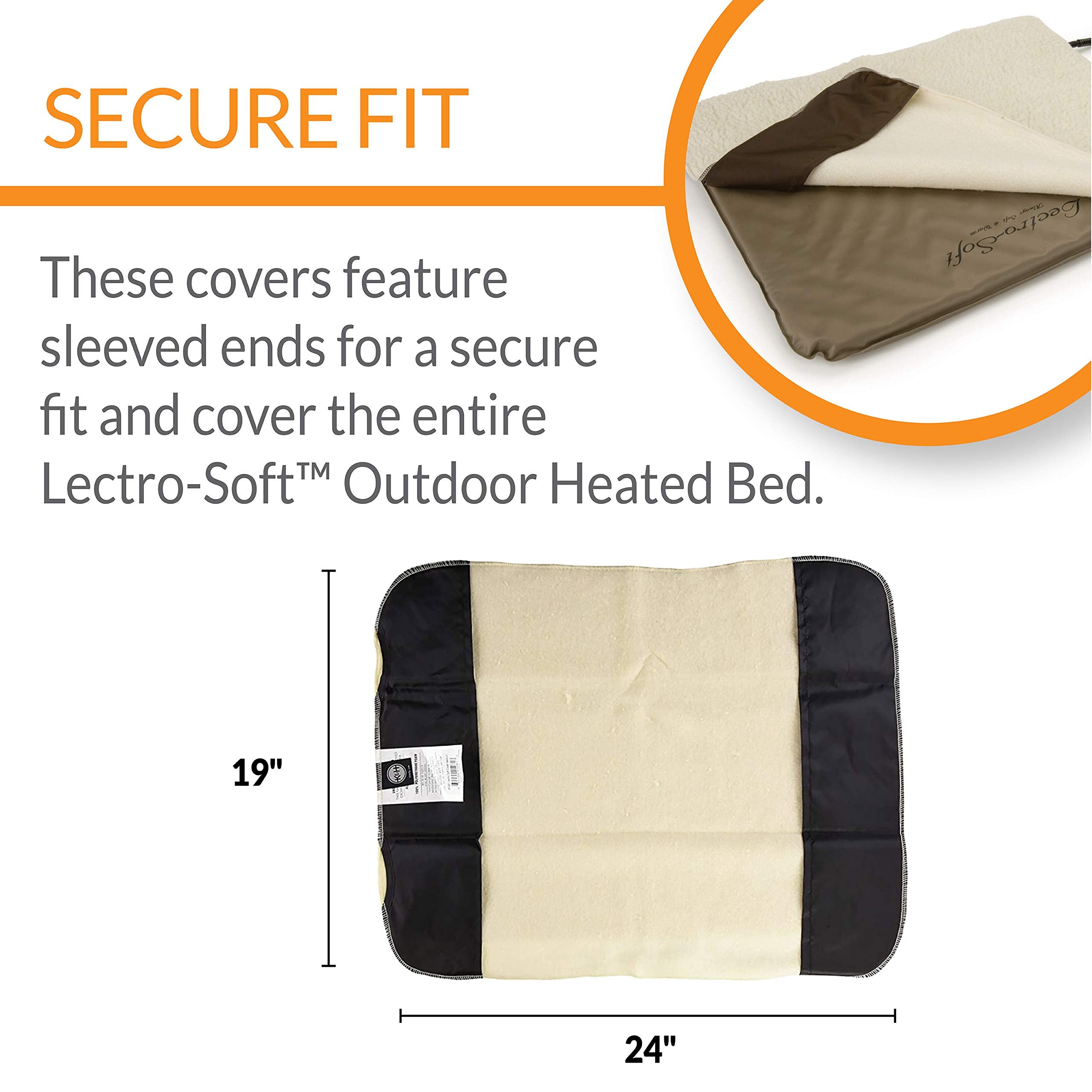 Breathable open-weave fabric lets heat radiate evenly for a snug resting spot.