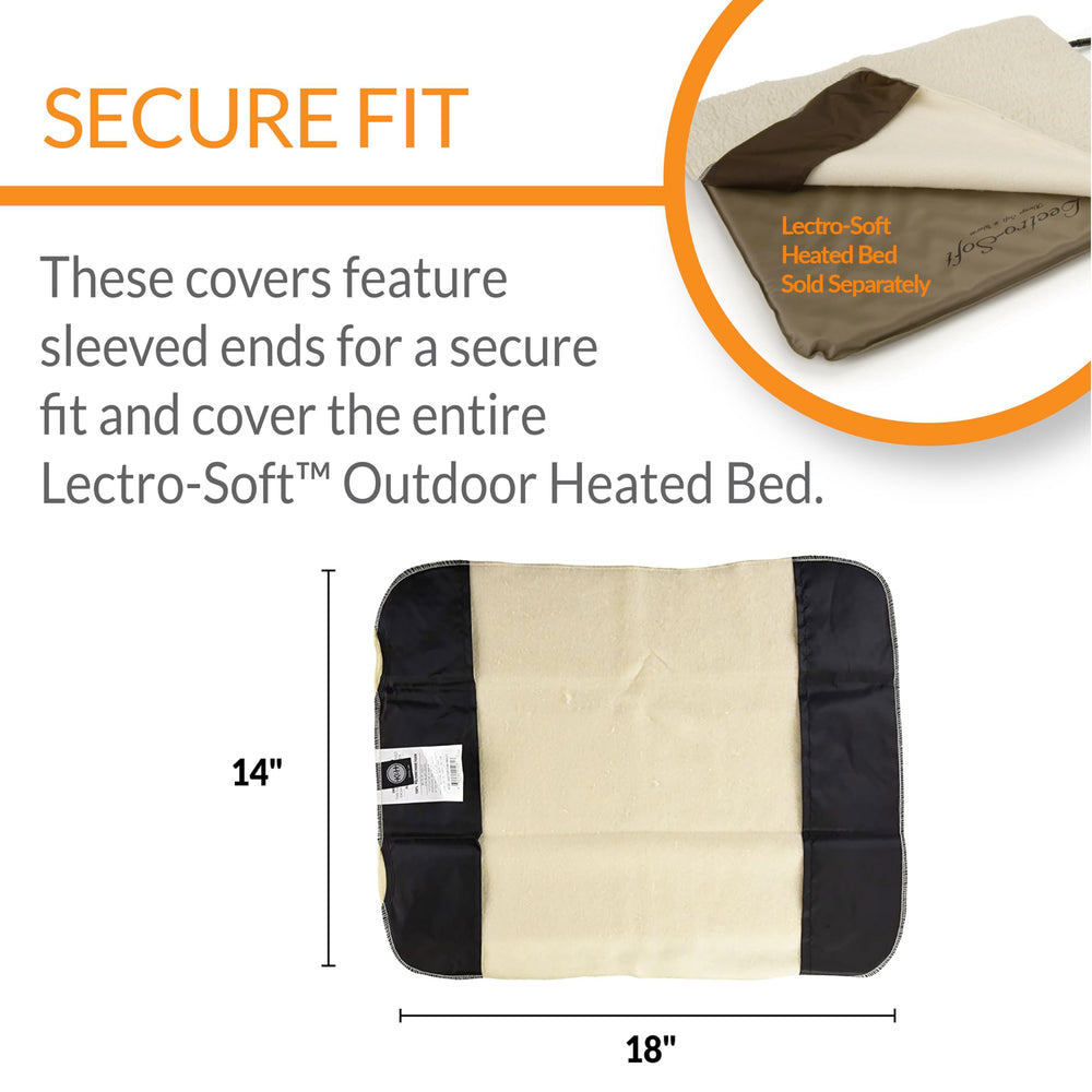 K&amp;H Lectro-Soft small cover close-up shows breathable fabric for cozy heat.