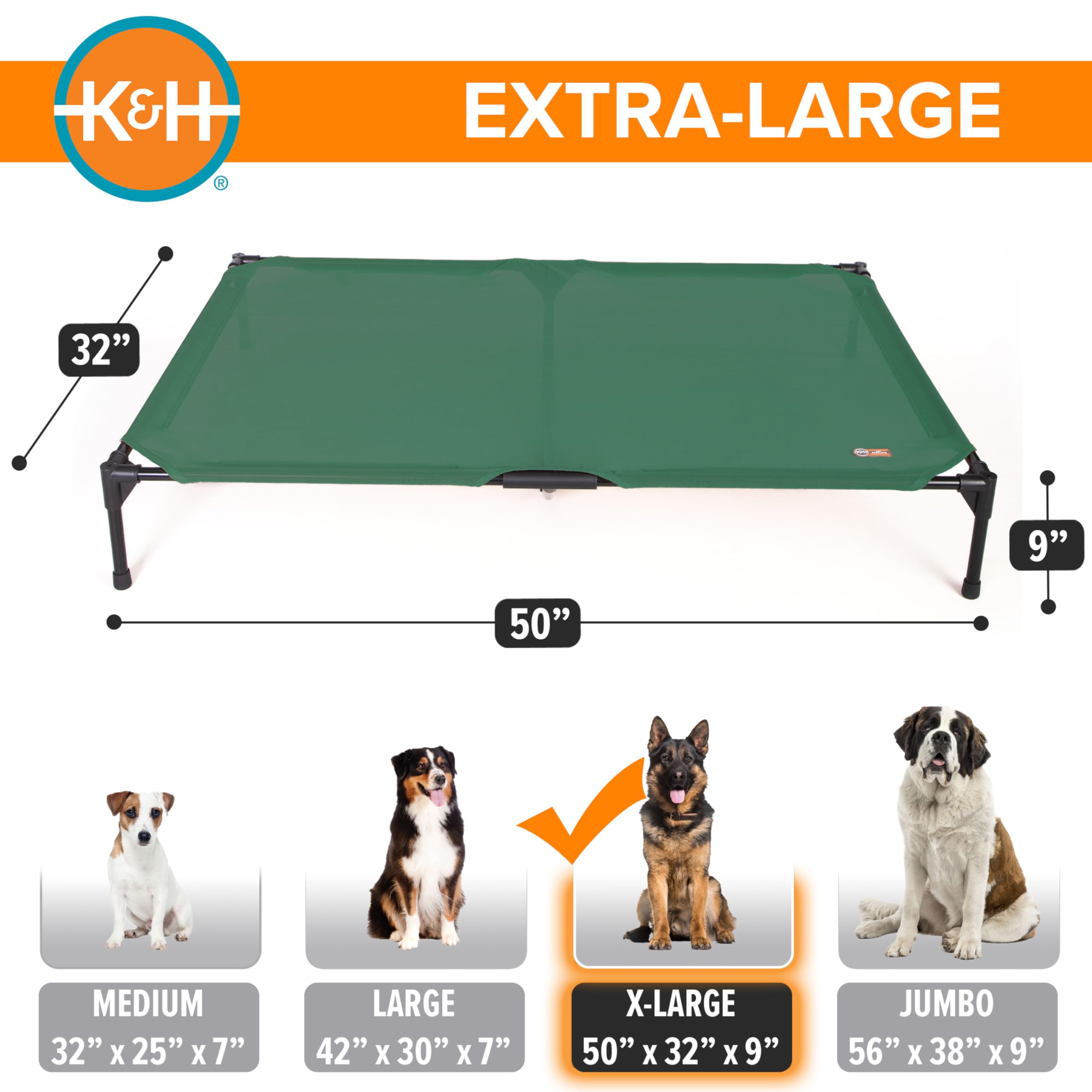 Removable machine-washable cover keeps the bed clean.