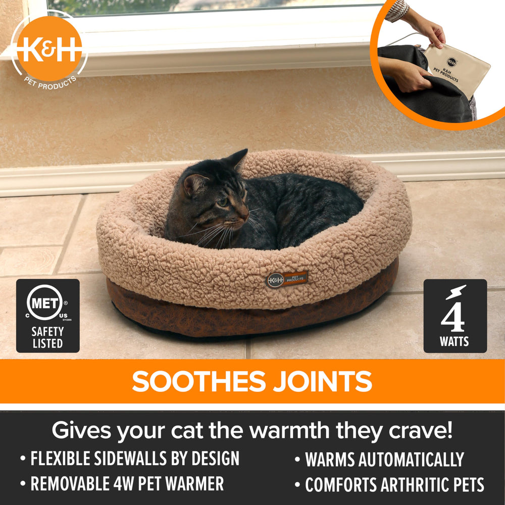 K&H Pet Products Thermo-Snuggle surface warms when a pet is present.