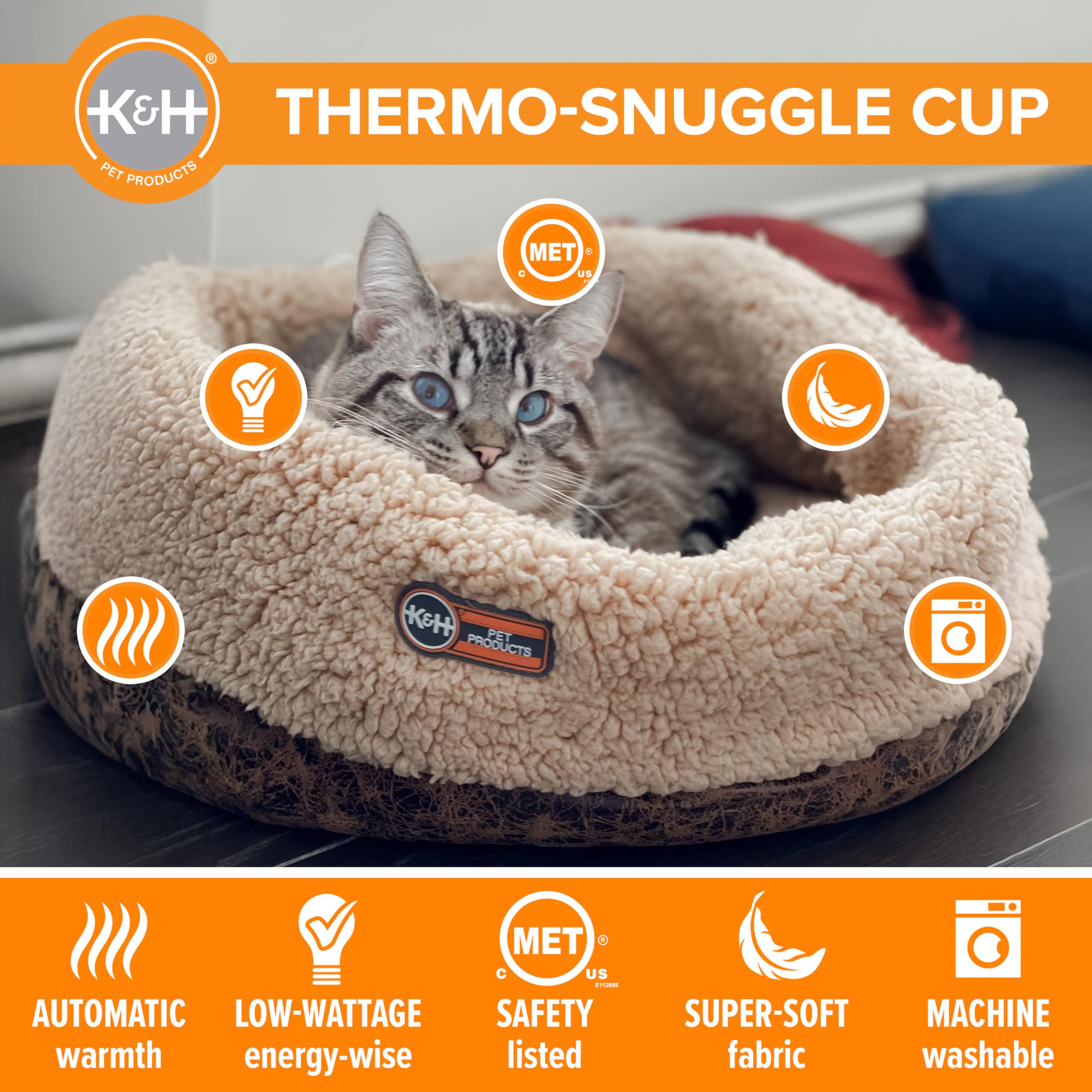 Removable 4W heater exposed for easy warmth control in the cup bomber.