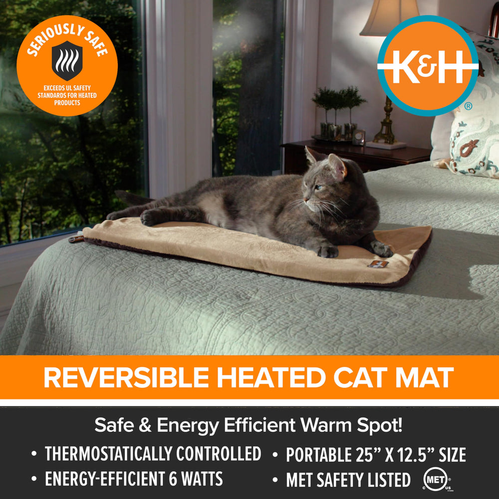 K and H safety-certified heated pad ready for home use.