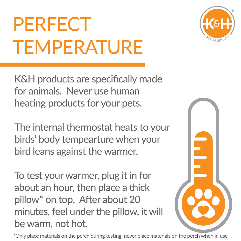 K&H Snuggle-Up Bird Warmer large size suitable for medium birds