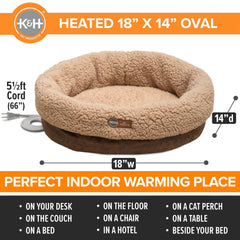 K&H Pet Products bed shows soft fleece walls for secure nest-like comfort.