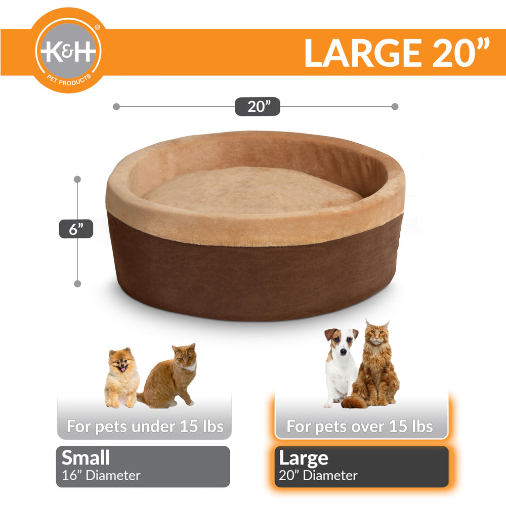 K&H Thermo-Kitty Bed interior heater view highlights pet-activated warmth for comfort