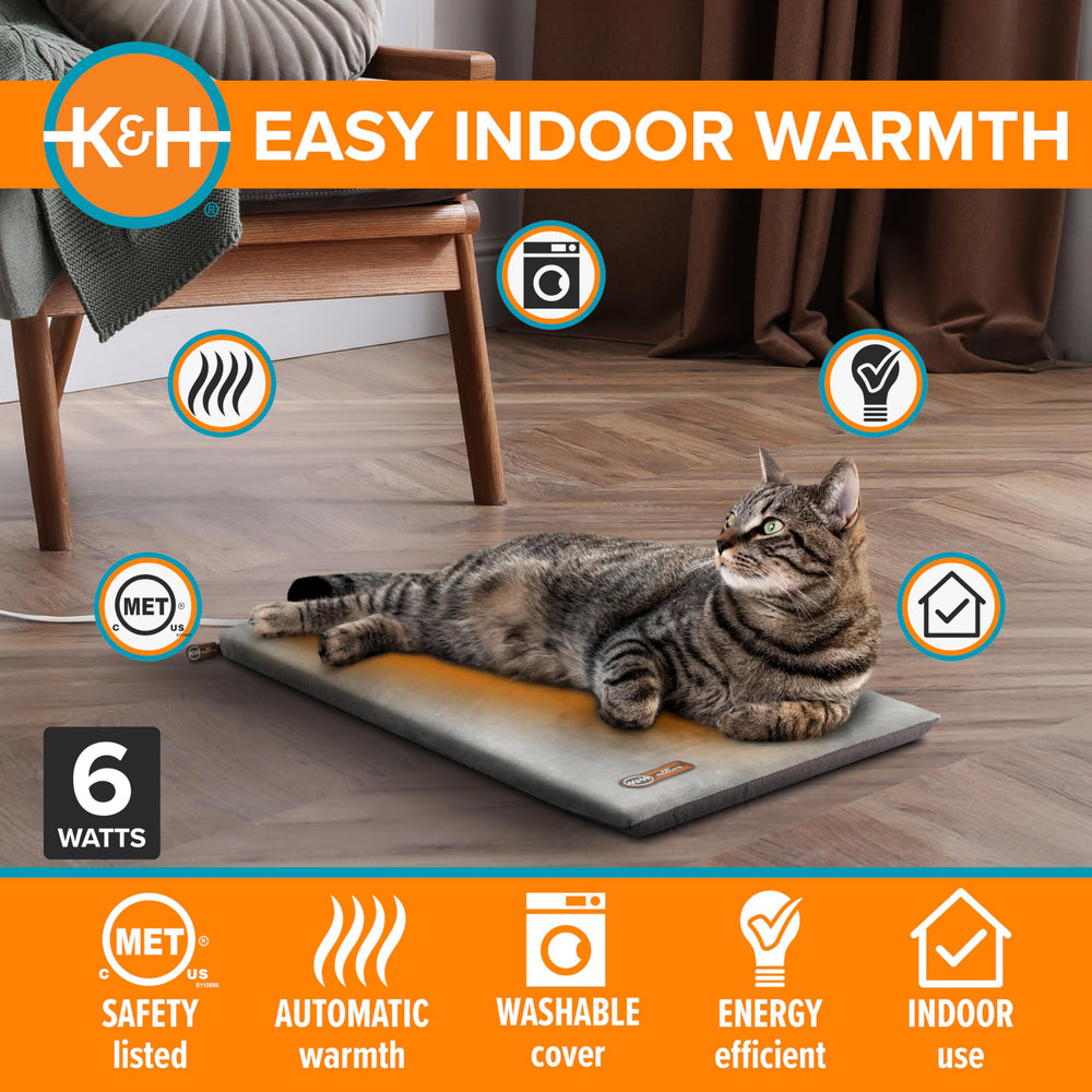 K&H Thermo-Kitty Mat washable cover for simple care