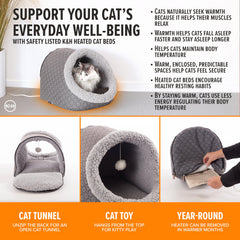 K&H Thermo Pet Cave plush toy inside for interactive play