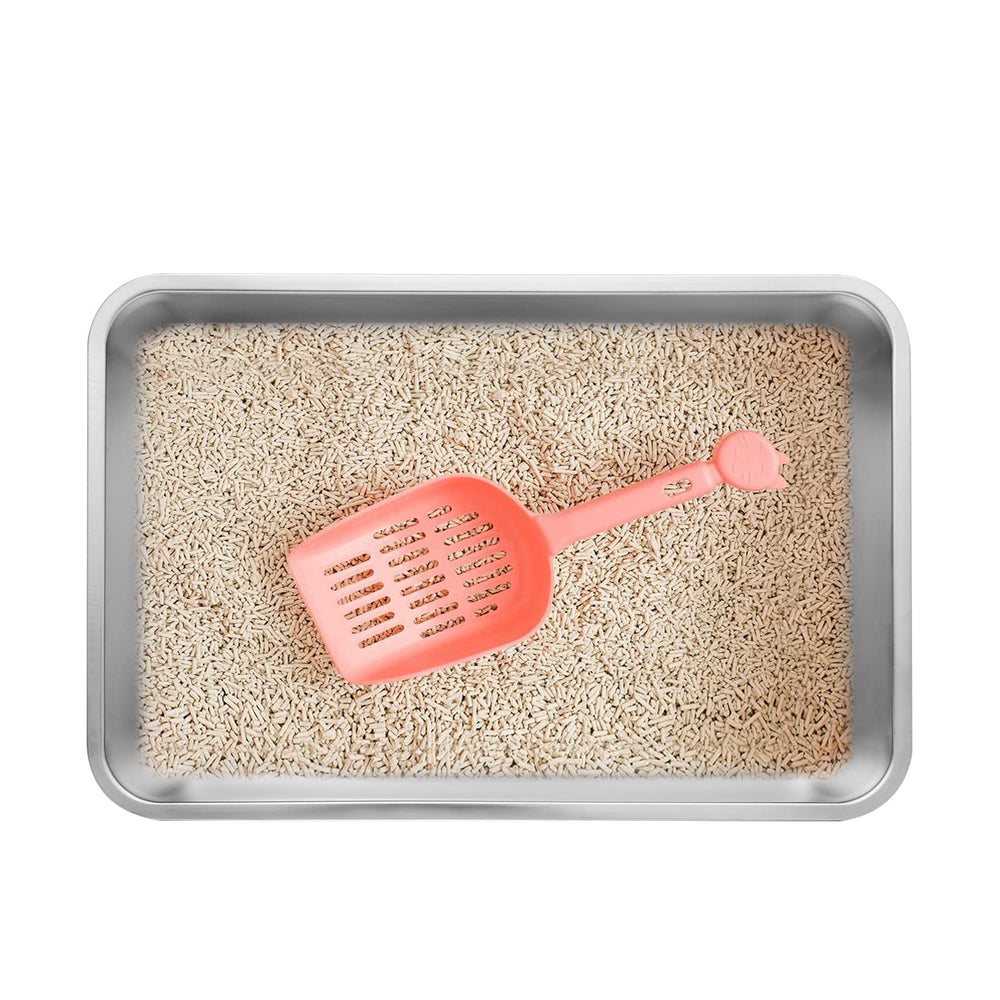 Kichwit large stainless steel litter box ideal for big cats