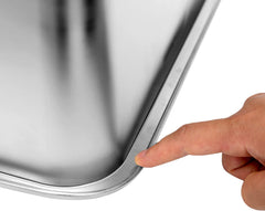 Kichwit litter box with rounded edges for safe handling