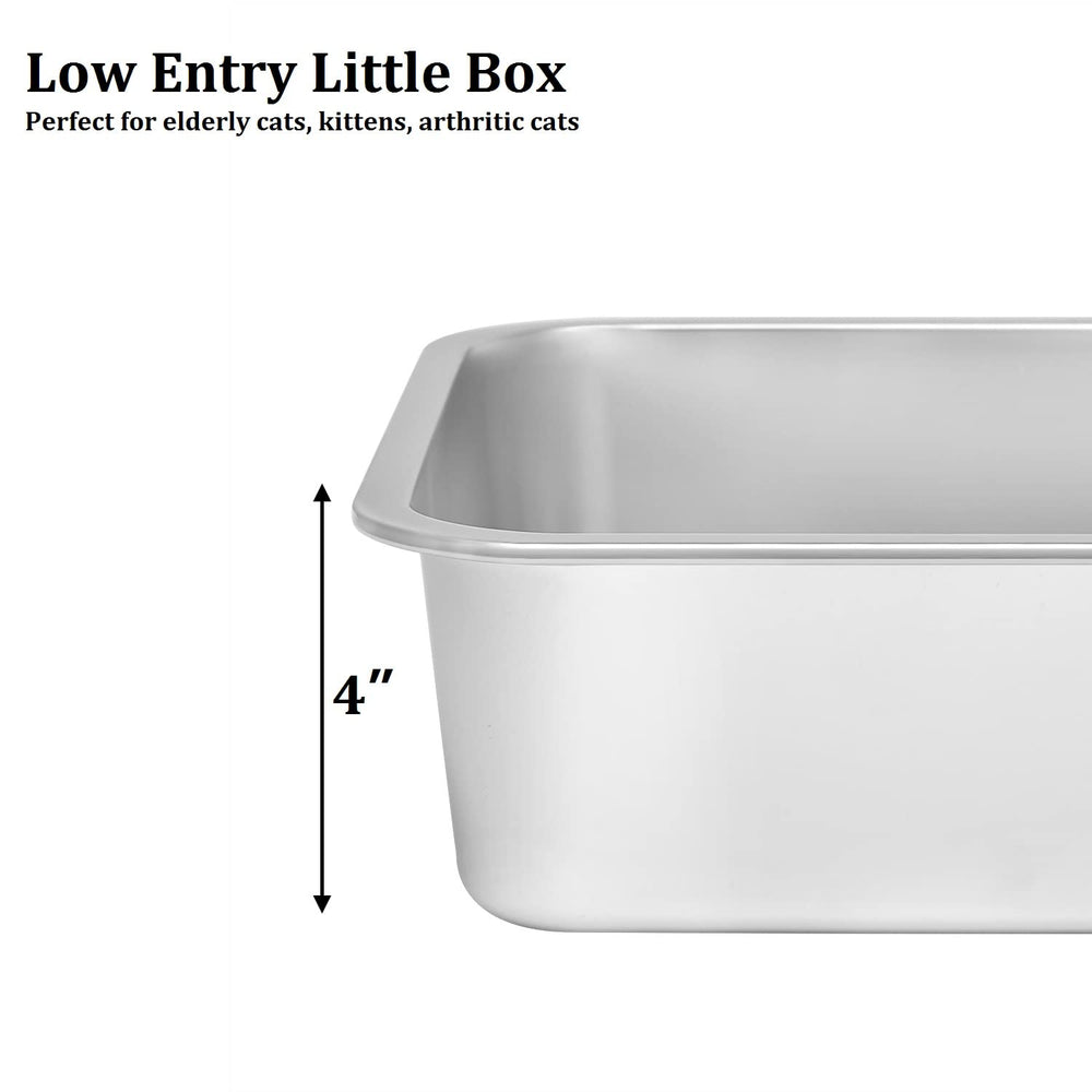 Kichwit litter box easy-entry design for cats of all ages