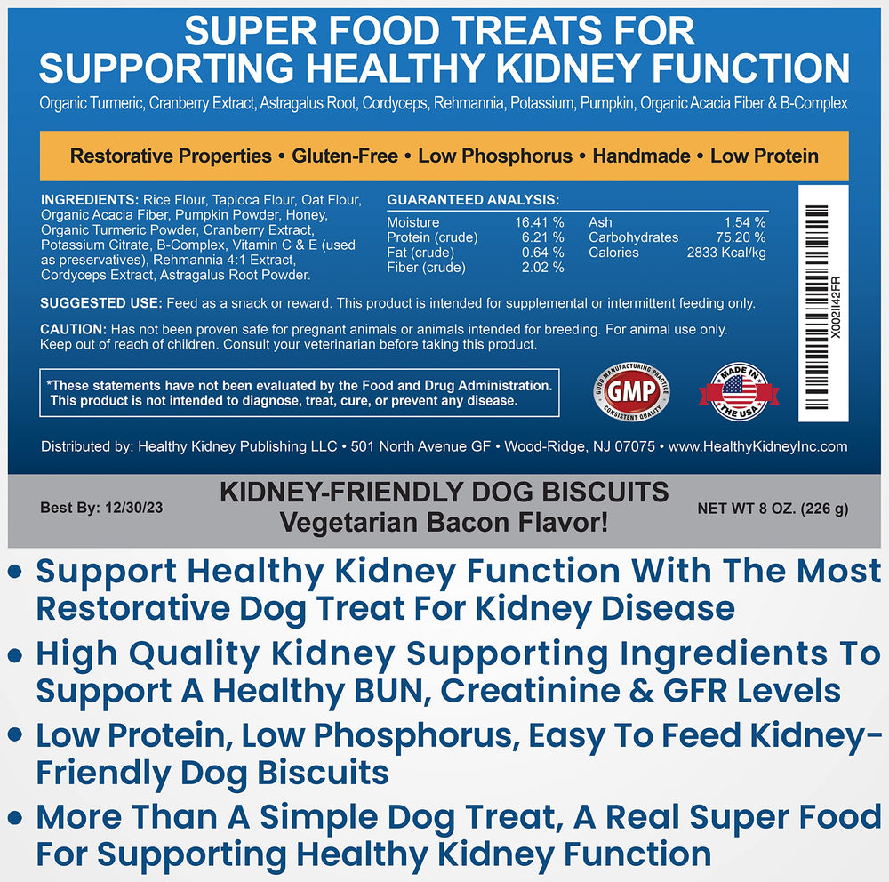 Kidney Restore packaging highlights travel-friendly 8oz bag.
