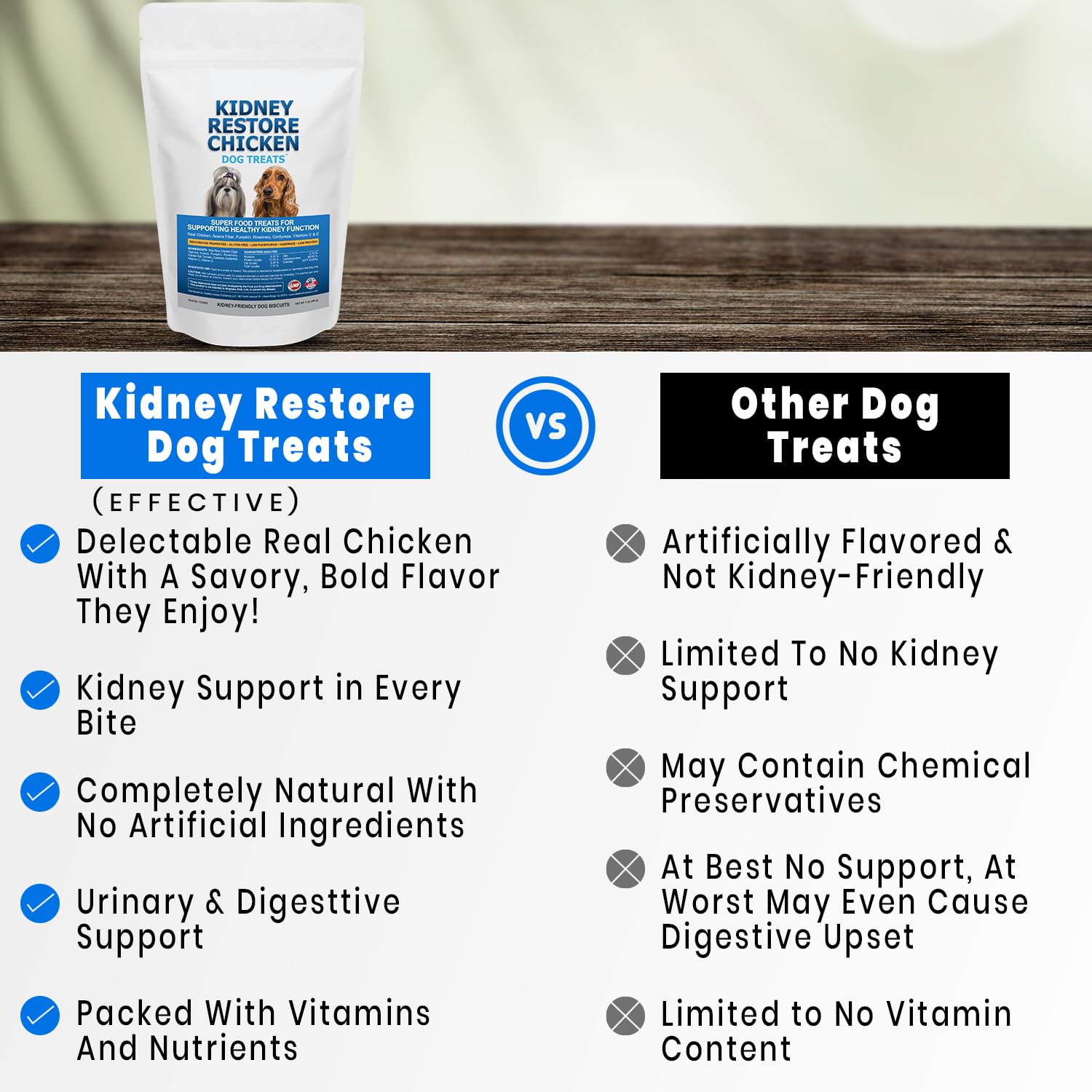 Bag on shelf showcases easy-to-use, everyday kidney-conscious snacking option.
