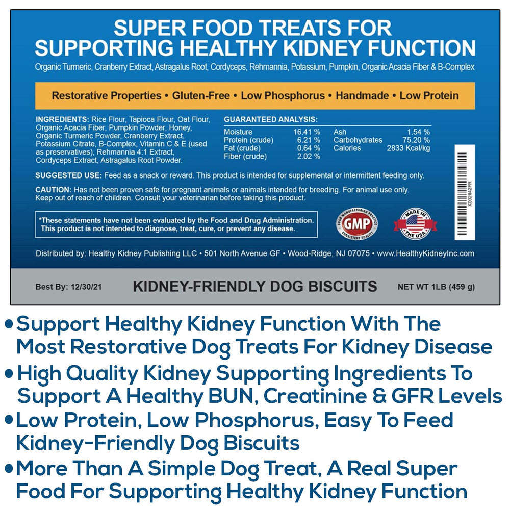 Dog enjoying Kidney Restore treat as part of a kidney-friendly diet