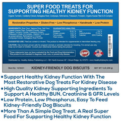 Dog enjoying Kidney Restore treat as part of a kidney-friendly diet