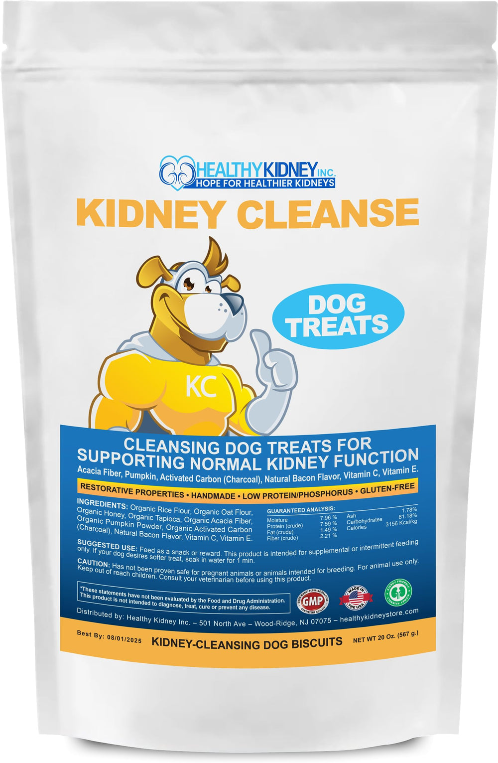 Kidney Restore kidney cleanse dog treats bacon flavor supporting toxin elimination.