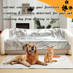 Kigley non-electric deterrent mat on furniture deters access.