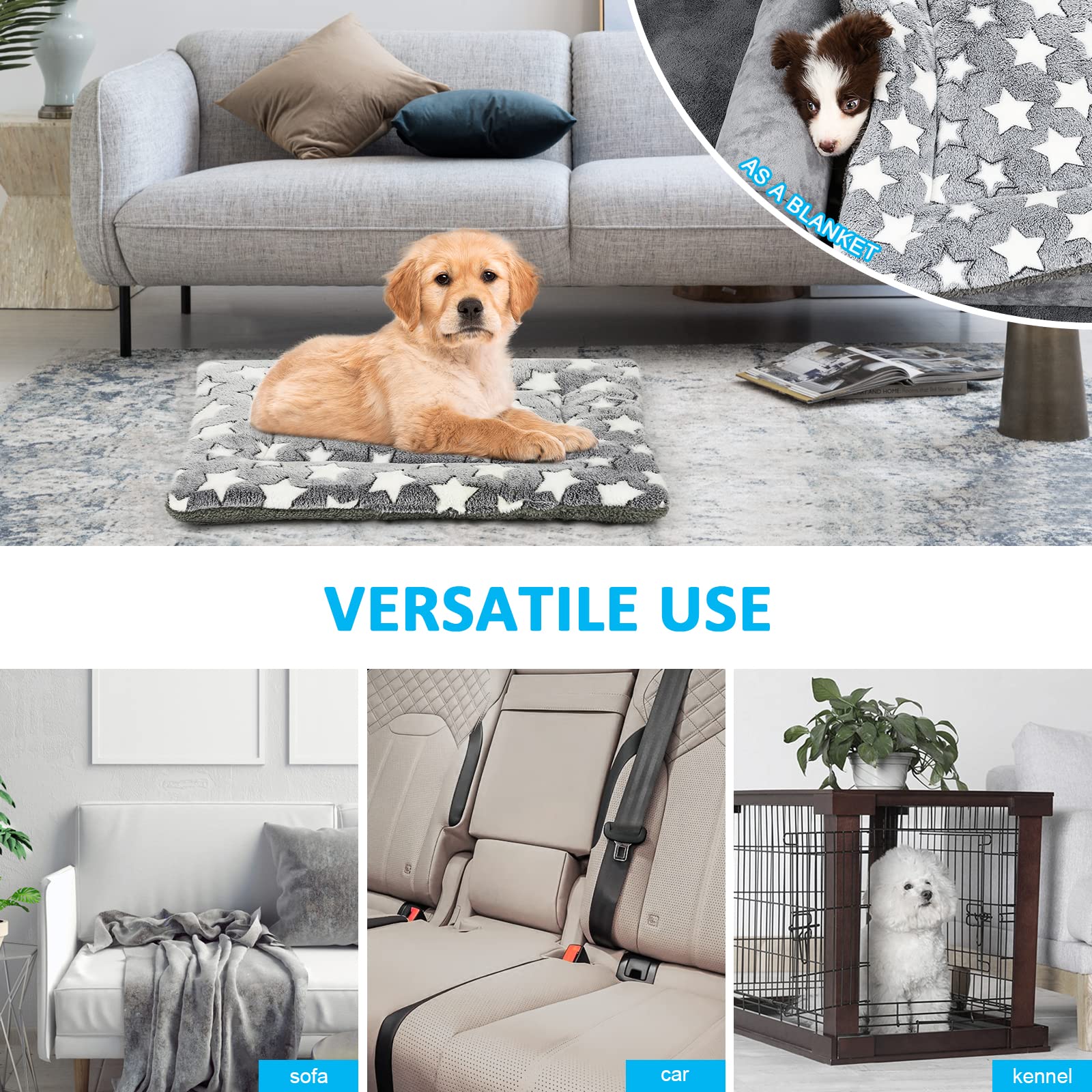 Kigmmro machine washable dog bed mat for easy care