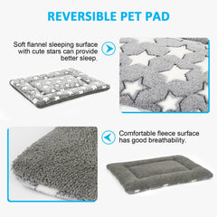 Kigmmro dog bed mat with fleece reverse for breathable comfort