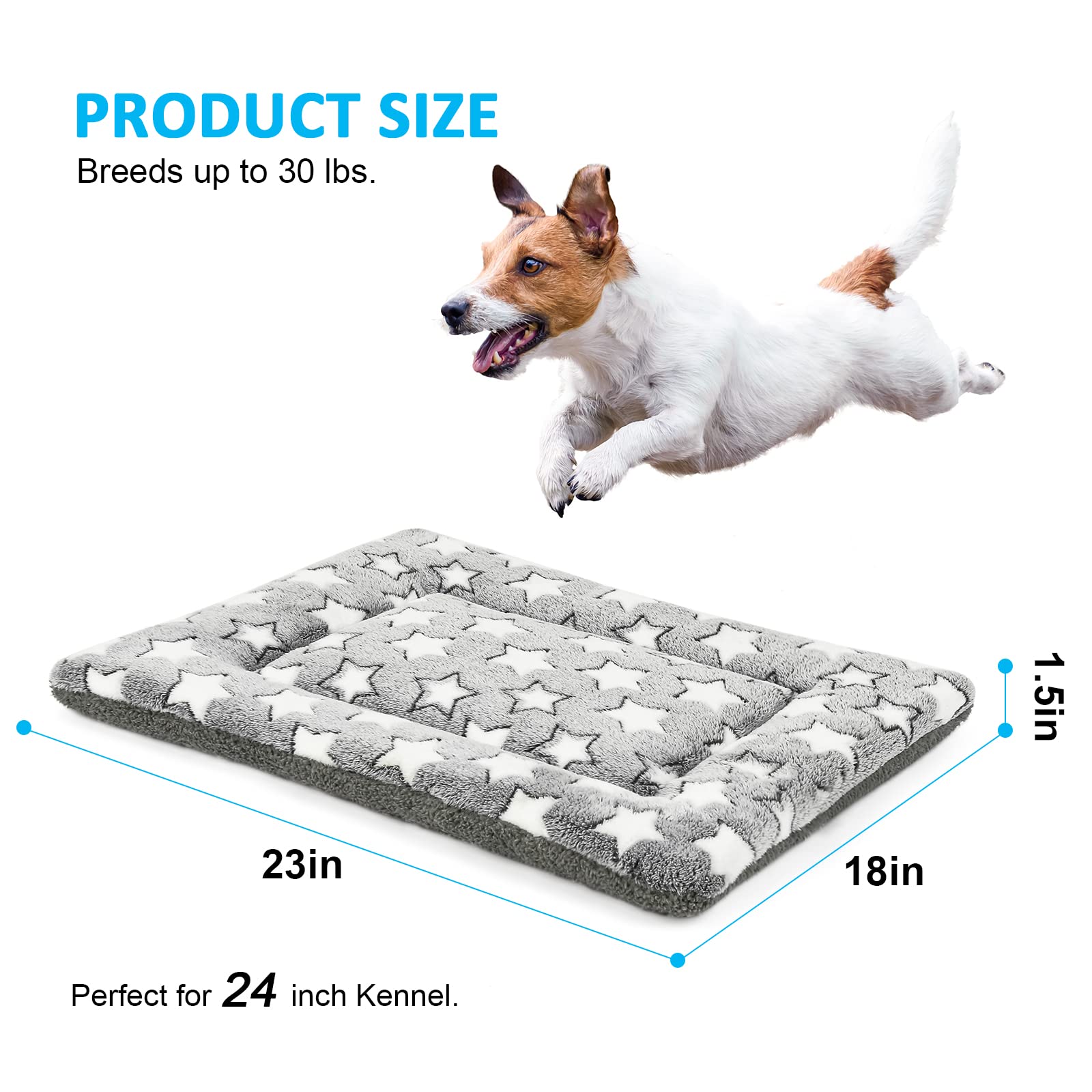 Kigmmro dog bed mat with reversible star surface for decorative resting
