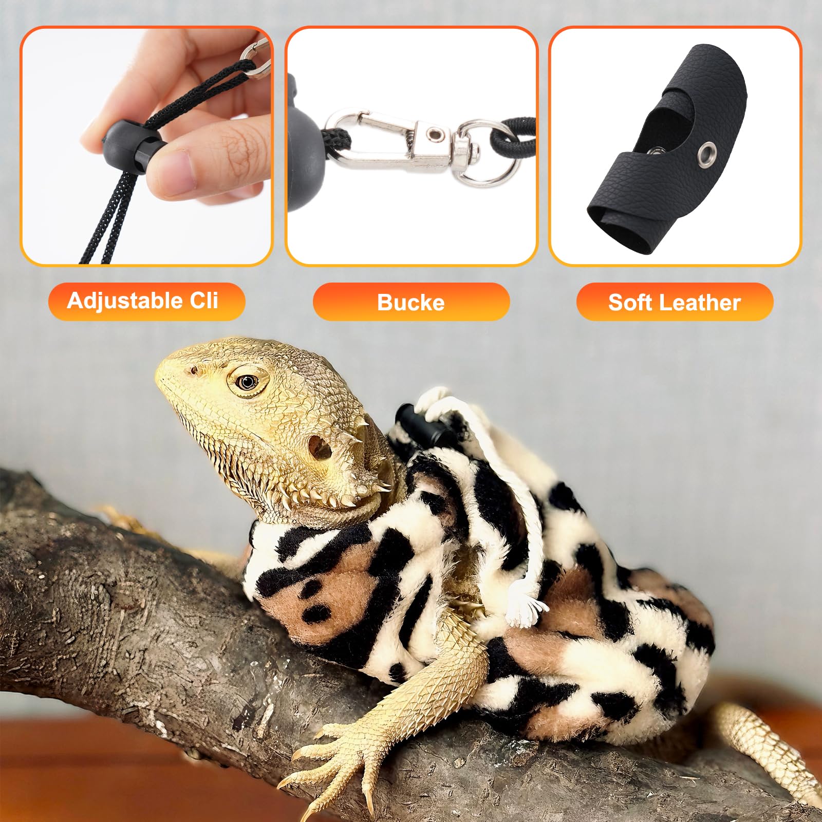 Kiiocwev adjustable leash in three sizes supports comfortable, unrestricted movement.