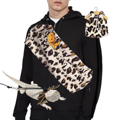 Kiiocwev leopard coat on bearded dragon provides cozy warmth for outdoor adventures.