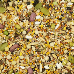 Feather Shine pellets in a bowl highlighting texture for daily parrot feeding