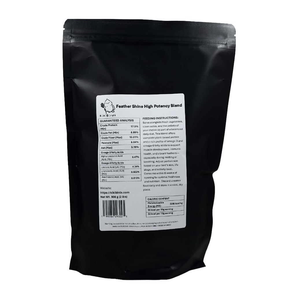 USA-made Feather Shine label reinforcing domestic production quality