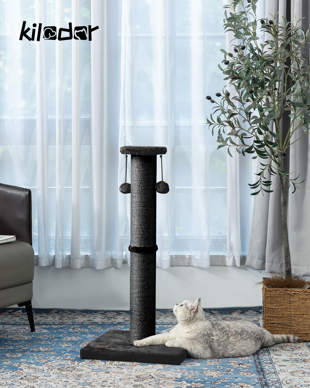 Kilodor large sisal surface measuring 4.3 inches for satisfying scratches
