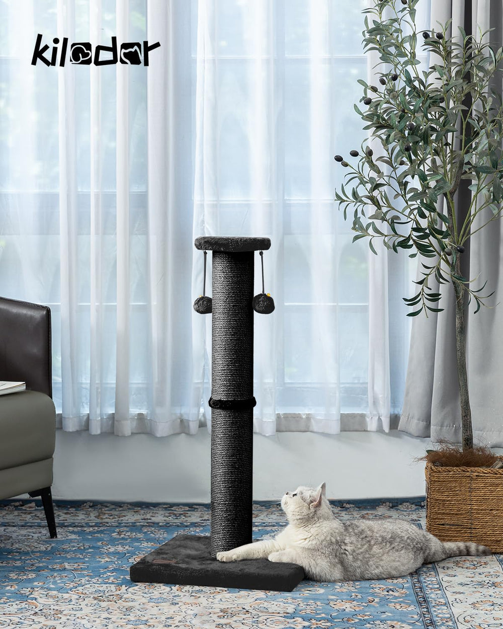 Kilodor large sisal surface measuring 4.3 inches for satisfying scratches