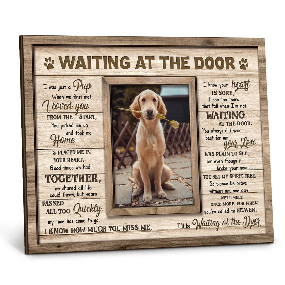 Kilyhome dog memorial frame front view for honoring your dog's memory