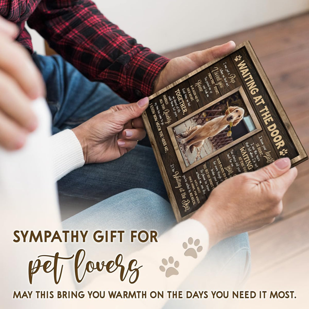Kilyhome dog mom memorial decor for shelves and desks.