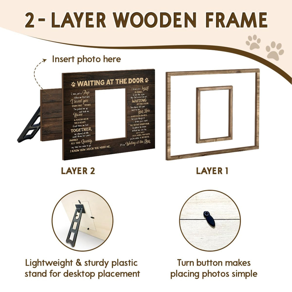 Kilyhome durable double-layer wood frame provides a sturdy keepsake display.