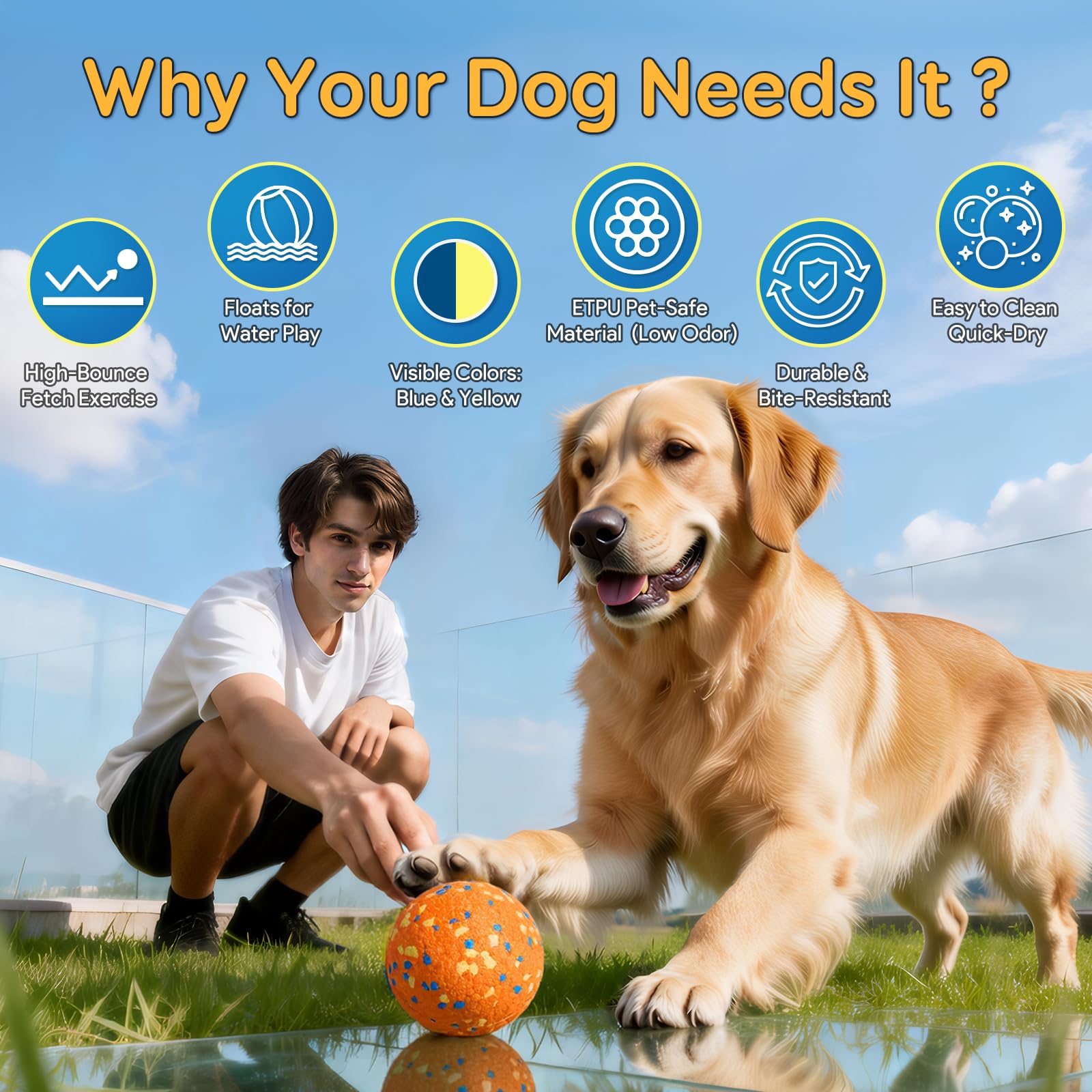 Kimee dog balls 3d texture improves comfort during chewing.