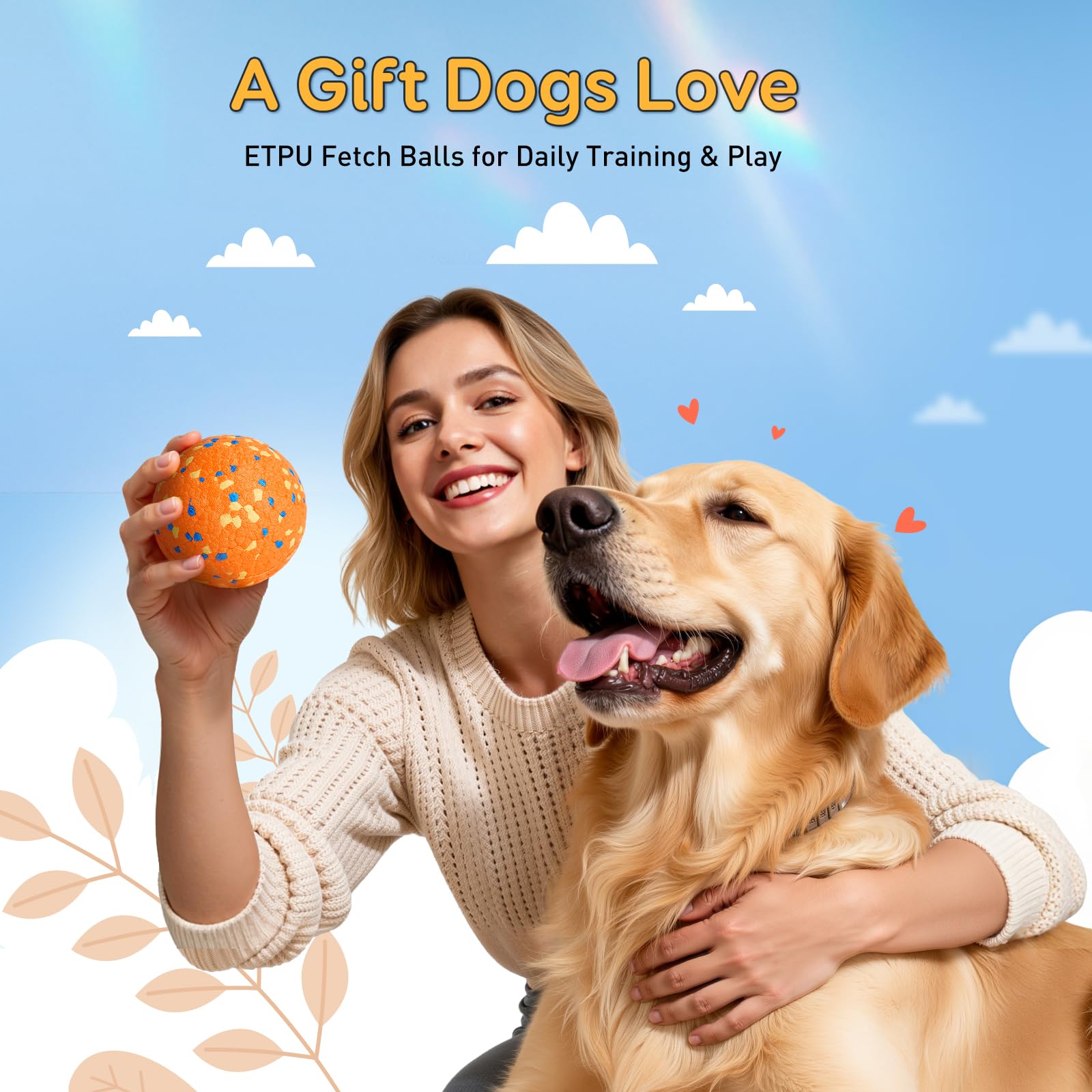 Kimee dog balls durable chew toy designed for aggressive chewers.