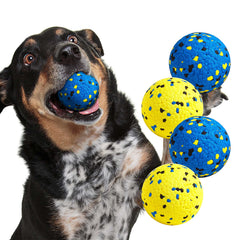 Kimee dog balls with a durable textured surface for aggressive chewers