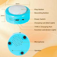 KIMPOK buttons pressed by a paw for quick communication.