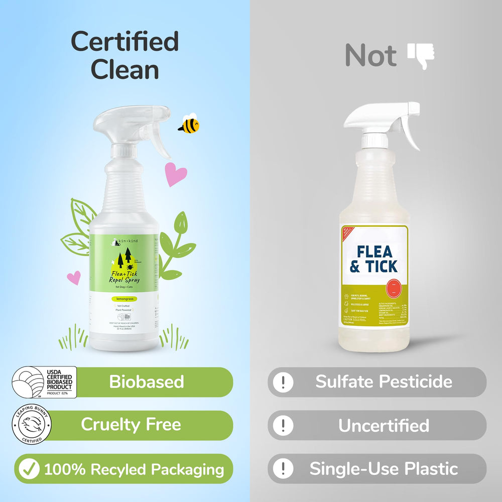 Kin-kind cruelty-free Leaping Bunny certification visible on packaging.