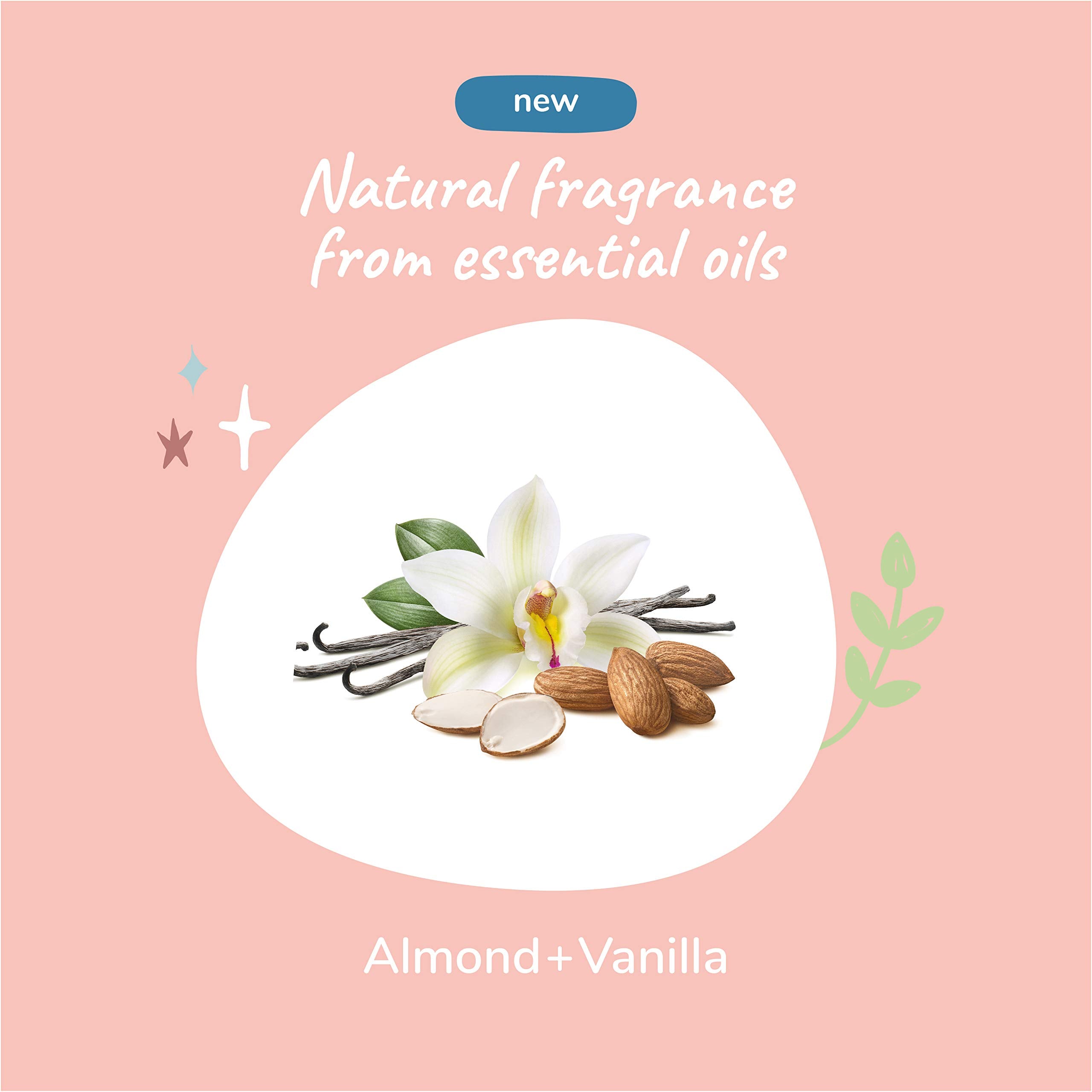 Kin+Kind almond-vanilla fragrance lingers after baths