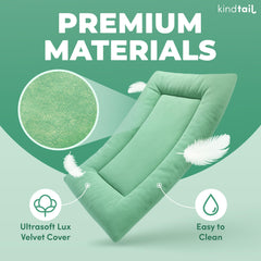 KindTail Dog Crate Pad is machine washable for easy cleaning