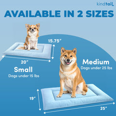 KindTail Dog Crate Pad with recycled cotton fill for plush comfort