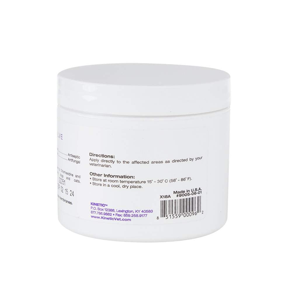 Kinetic Vet EquiShield CK Salve application on skin aids routine care.
