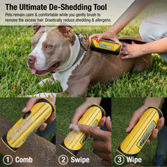 King Kanine deshedding brush for cat coat grooming and tangles prevention